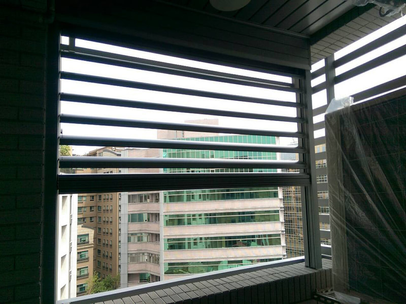 陽台主要遮雨、隱私、通風